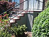 Steps with overlay with brick border pattern